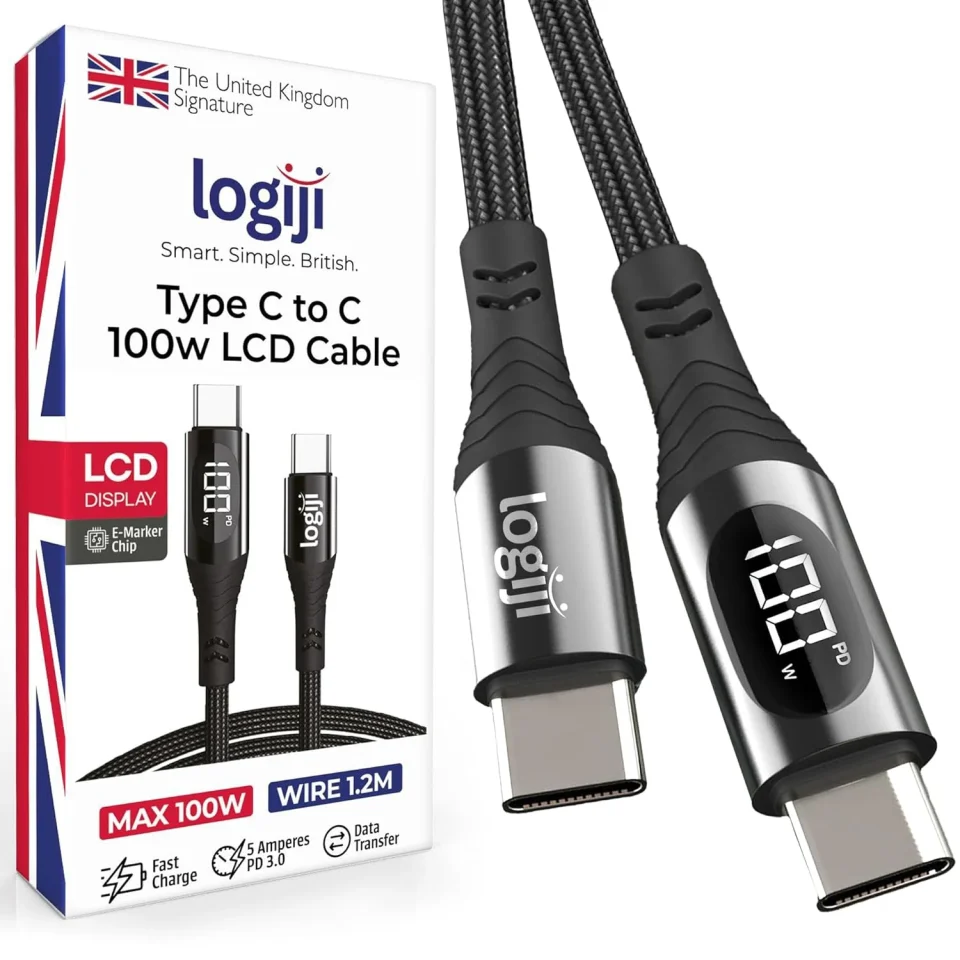 100 mt type c göstergeli Usb Kablo